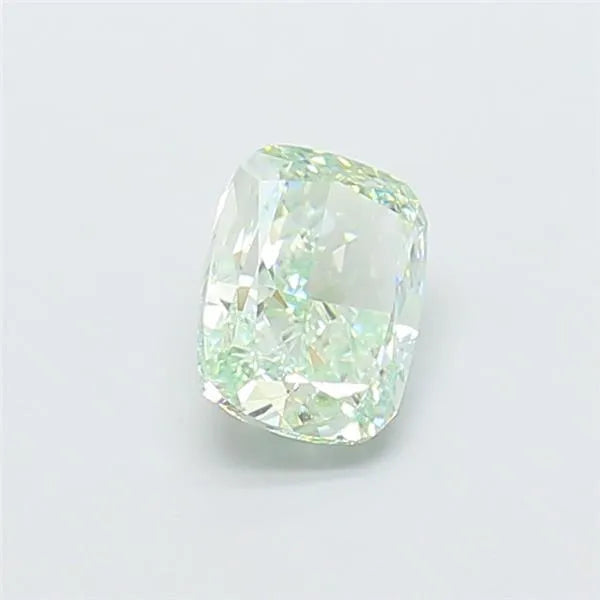 1.51ct Cushion modified Lab Grown Diamond (Colour Fancy Intense Green, Clarity VVS2, IGI Certified)