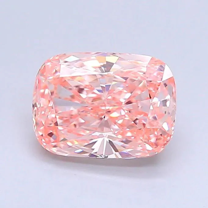 1.51ct Cushion modified Lab Grown Diamond (Colour Fancy Intense Pink, Clarity VS1, IGI Certified)