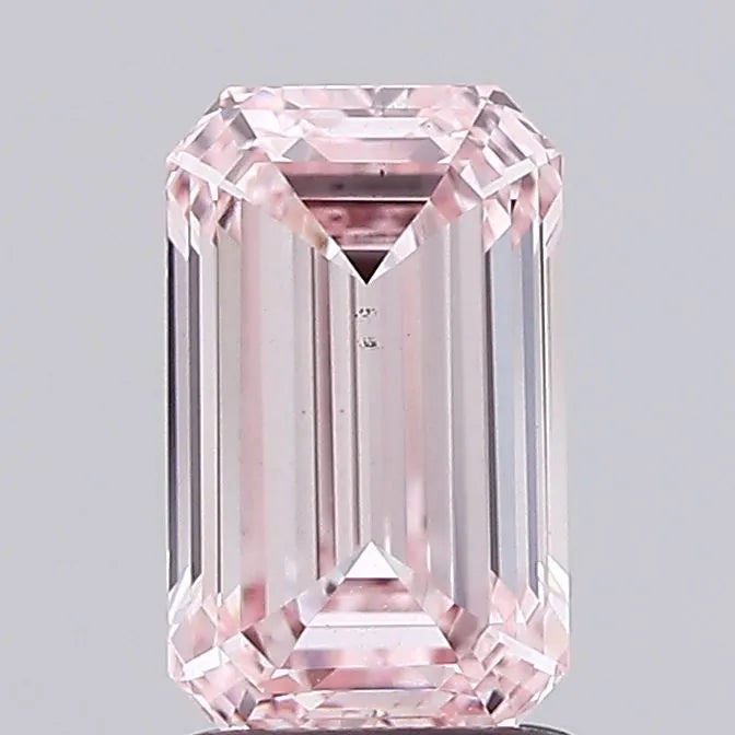 1.51ct Emerald Lab Grown Diamond (Colour Fancy Intense Pink, Clarity VS1, IGI Certified)