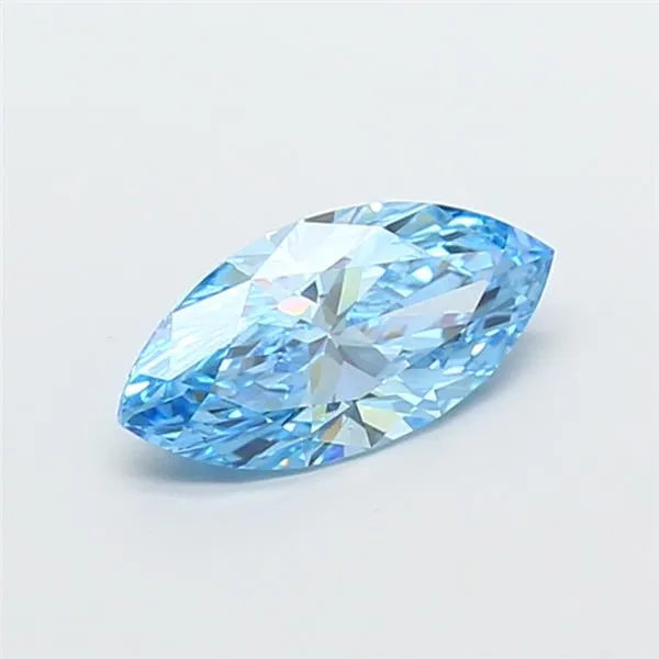 1.51ct Marquise Lab Grown Diamond (Colour Fancy Vivid Blue, Clarity VS1, IGI Certified)