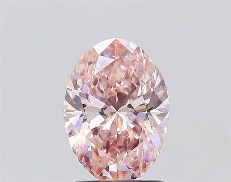 1.51ct Oval Lab Grown Diamond (Colour Fancy Intense Pink, Clarity SI1, IGI Certified)