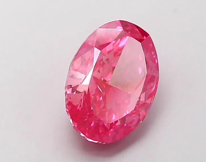 1.51ct Oval Lab Grown Diamond (Colour Fancy Vivid Pink, Clarity VS1, IGI Certified)