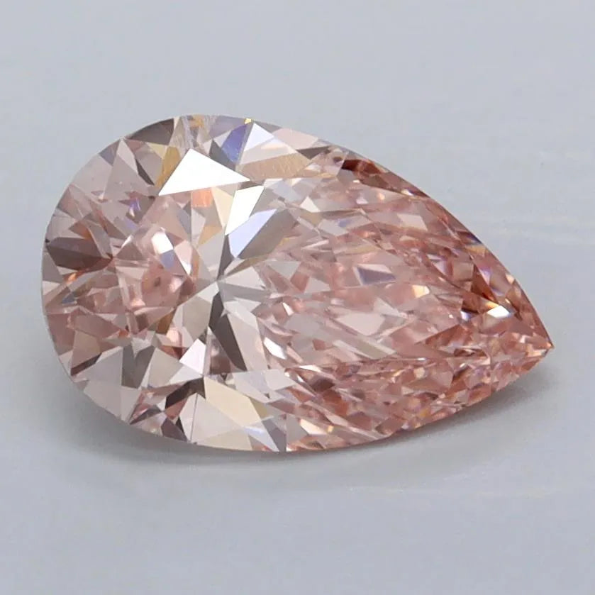 1.51ct Pear Lab Grown Diamond (Colour Fancy Intense Pink, Clarity VVS2, IGI Certified)