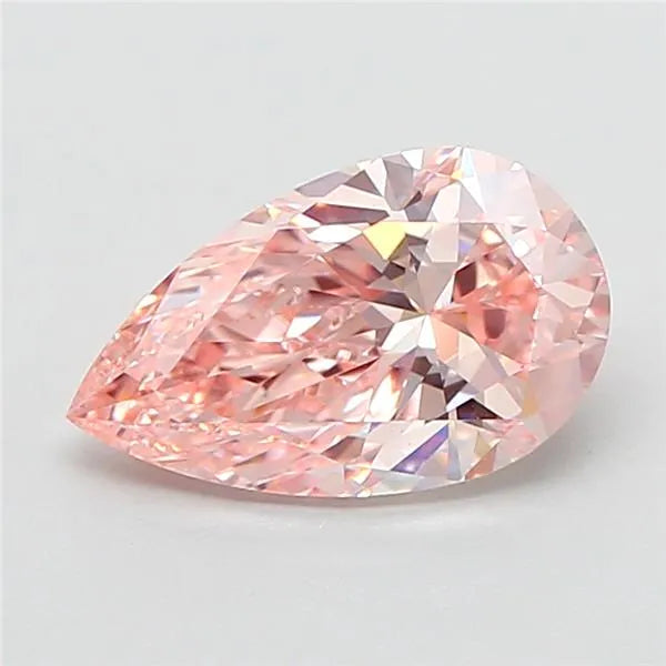 1.51ct Pear Lab Grown Diamond (Colour Fancy Intense Pink, Clarity VVS2, IGI Certified)