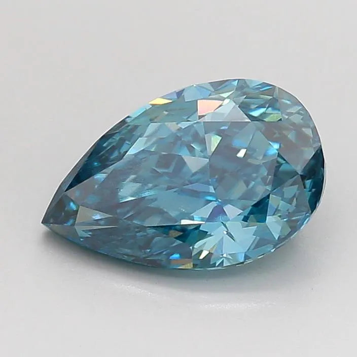 1.51ct Pear Lab Grown Diamond (Colour Fancy Vivid Blue, Clarity VS1, Uncertified)