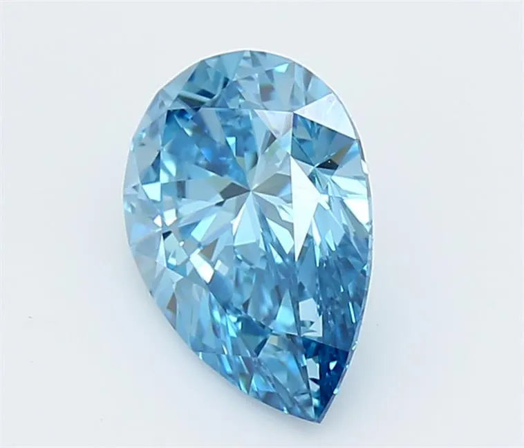 1.51ct Pear Lab Grown Diamond (Colour Fancy Vivid Blue, Clarity VVS1, IGI Certified)