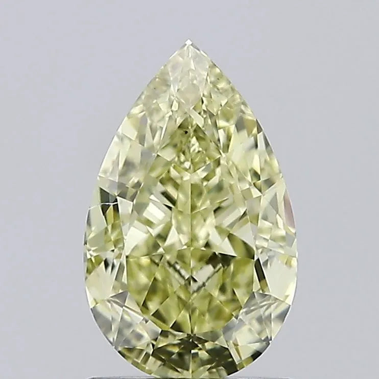 1.51ct Pear Natural Diamond (Colour Fancy Yellow, Clarity VS2, GIA Certified)