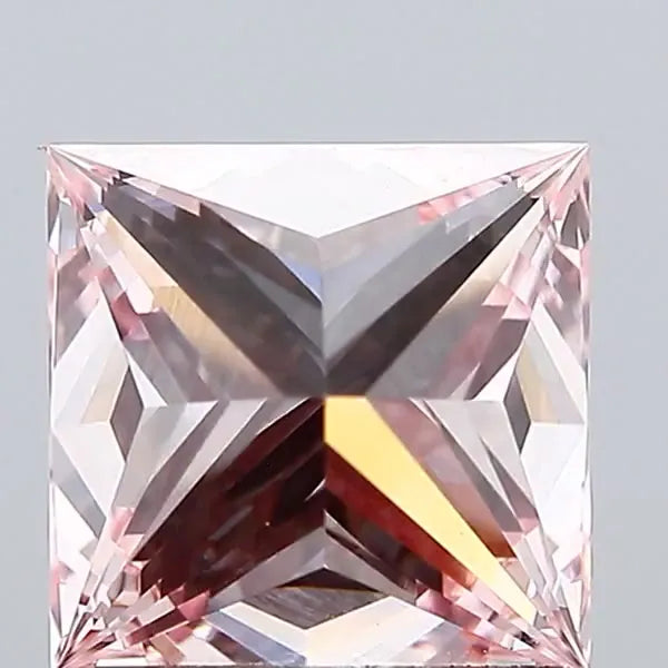 1.51ct Princess Lab Grown Diamond (Colour Fancy Vivid Pink, Clarity VVS2, IGI Certified)