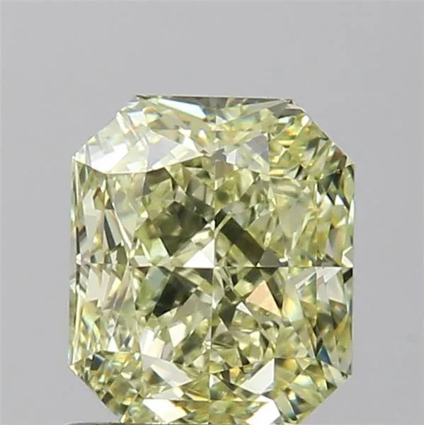 1.51ct Radiant Natural Diamond (Colour Fancy Light Greenish Yellow, Clarity VVS2, GIA Certified)