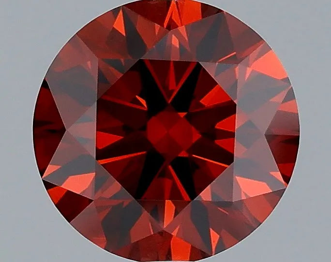1.51ct Round Lab Grown Diamond (Colour Fancy Deep Orange, Clarity VS1, Cut ID, IGI Certified)