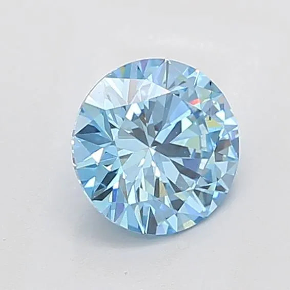 1.51ct Round Lab Grown Diamond (Colour Fancy Vivid Blue, Clarity SI1, Cut EX, IGI Certified)