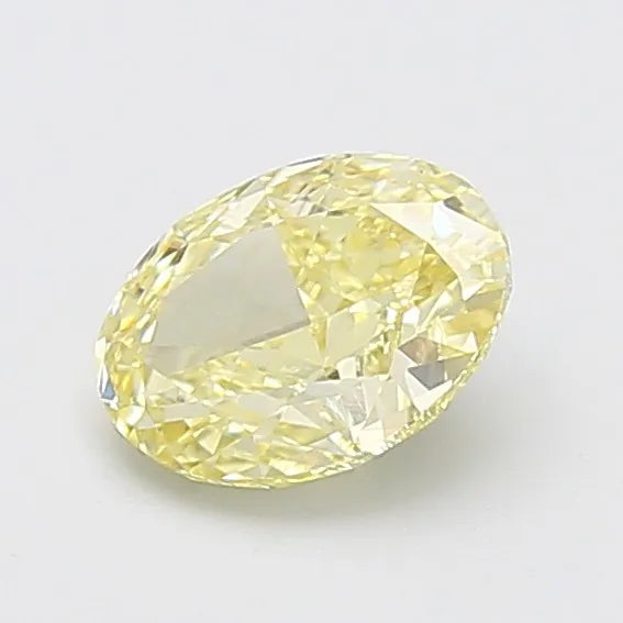 1.52ct Oval Lab Grown Diamond (Colour Fancy Light Yellow, Clarity VVS2, IGI Certified)