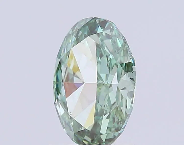 1.52ct Oval Lab Grown Diamond (Colour Fancy Vivid Green, Clarity VVS2, IGI Certified)