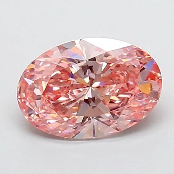 1.52ct Oval Lab Grown Diamond (Colour Fancy Vivid Pink, Clarity VS1, IGI Certified)