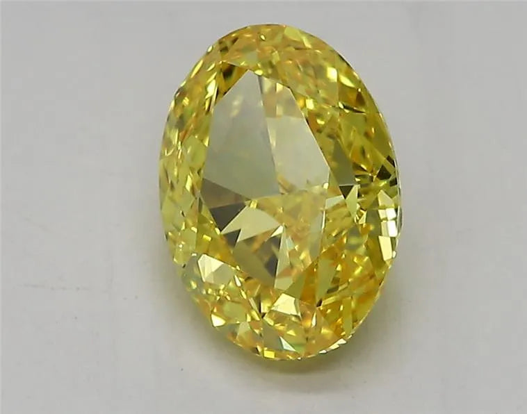 1.52ct Oval Lab Grown Diamond (Colour Fancy Vivid Yellow, Clarity VVS1, IGI Certified)
