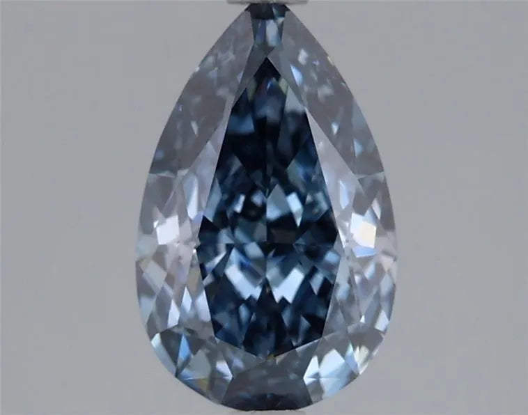 1.52ct Pear Lab Grown Diamond (Colour Fancy Vivid Blue, Clarity FL, IGI Certified)