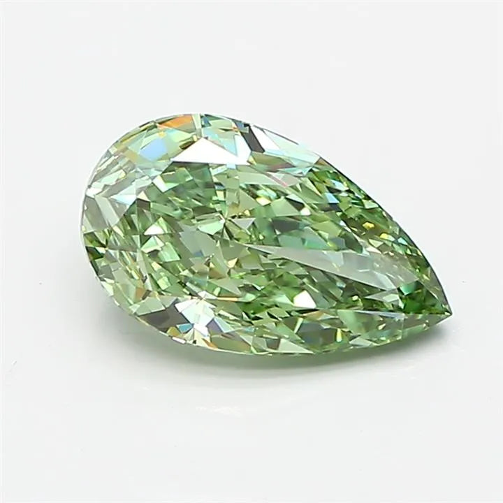 1.52ct Pear Lab Grown Diamond (Colour Fancy Vivid Green, Clarity VS1, IGI Certified)