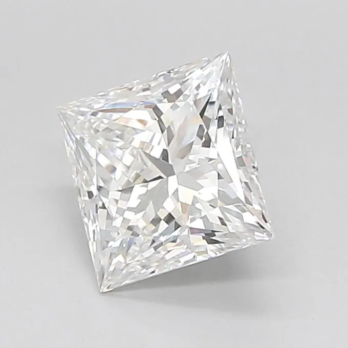 1.52ct Princess Lab Grown Diamond (Colour D, Clarity IF, Cut EX, IGI Certified)