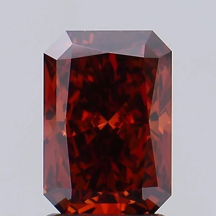 1.52ct Radiant Lab Grown Diamond (Colour Fancy Deep Orange, Clarity VS1, IGI Certified)
