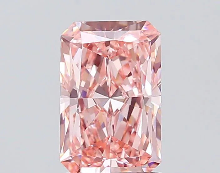 1.52ct Radiant Lab Grown Diamond (Colour Fancy Vivid Pink, Clarity VVS2, IGI Certified)