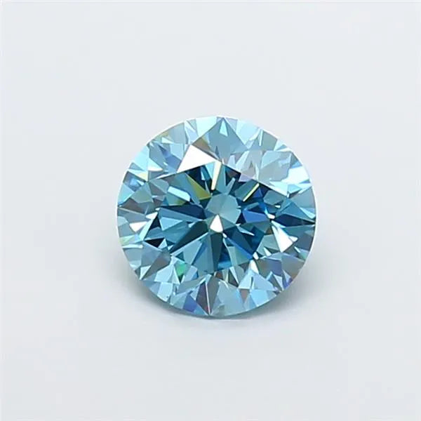 1.52ct Round Lab Grown Diamond (Colour Fancy Vivid Blue, Clarity VS1, Cut EX, IGI Certified)
