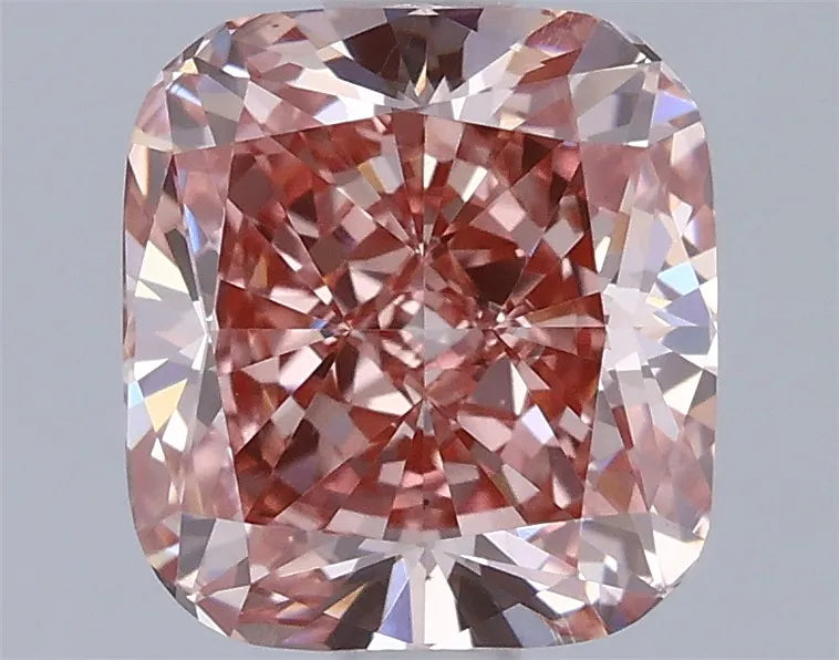 1.53ct Cushion modified Lab Grown Diamond (Colour Fancy Intense Pink, Clarity VS1, IGI Certified)