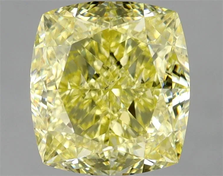 1.53ct Cushion modified Natural Diamond (Colour Faint Yellow, Clarity SI1, GIA Certified)