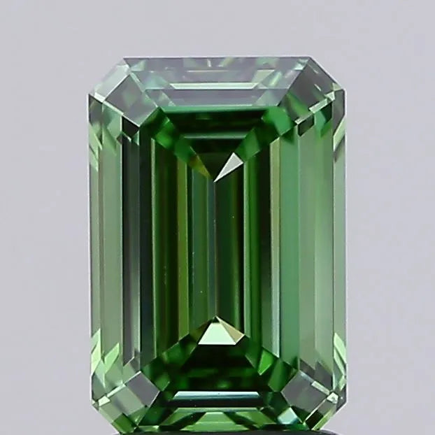 1.53ct Emerald Lab Grown Diamond (Colour Fancy Vivid Green, Clarity VVS1, IGI Certified)