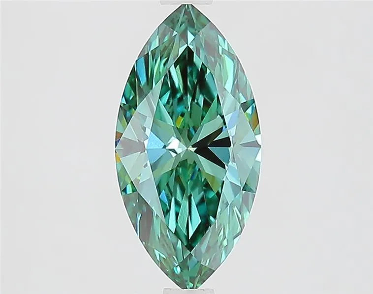 1.53ct Marquise Lab Grown Diamond (Colour Fancy Vivid Green, Clarity VVS2, IGI Certified)