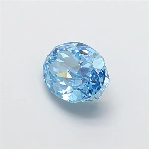 1.53ct Oval Lab Grown Diamond (Colour Fancy Vivid Blue, Clarity VS2, IGI Certified)