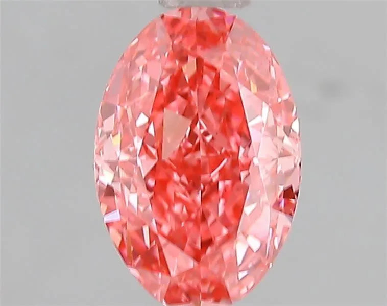 1.53ct Oval Lab Grown Diamond (Colour Fancy Vivid Pink, Clarity VS2, IGI Certified)