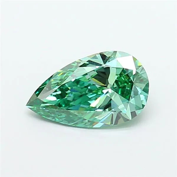 1.53ct Pear Lab Grown Diamond (Colour Fancy Vivid Green, Clarity VVS2, IGI Certified)