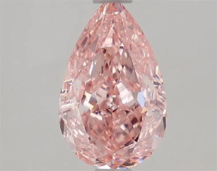 1.53ct Pear Lab Grown Diamond (Colour Fancy Vivid Pink, Clarity VS1, IGI Certified)