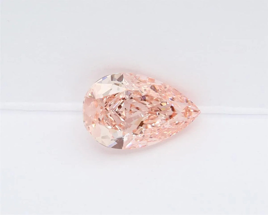 1.53ct Pear Lab Grown Diamond (Colour Fancy Vivid Pink, Clarity VVS2, IGI Certified)