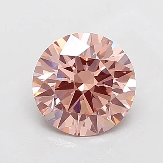 1.53ct Round Lab Grown Diamond (Colour Fancy Brown, Clarity VVS2, Cut ID, IGI Certified)