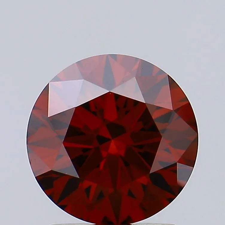 1.53ct Round Lab Grown Diamond (Colour Fancy Deep Orange, Clarity VS1, Cut ID, IGI Certified)