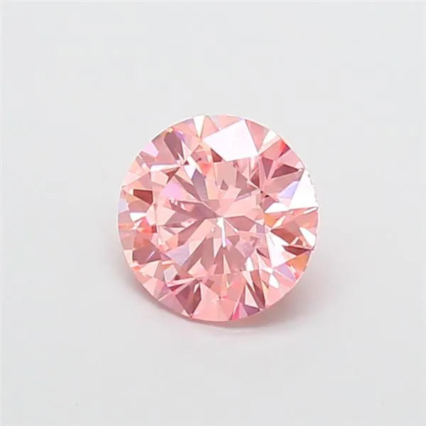 1.53ct Round Lab Grown Diamond (Colour Fancy Vivid Pink, Clarity VVS2, Cut ID, IGI Certified)