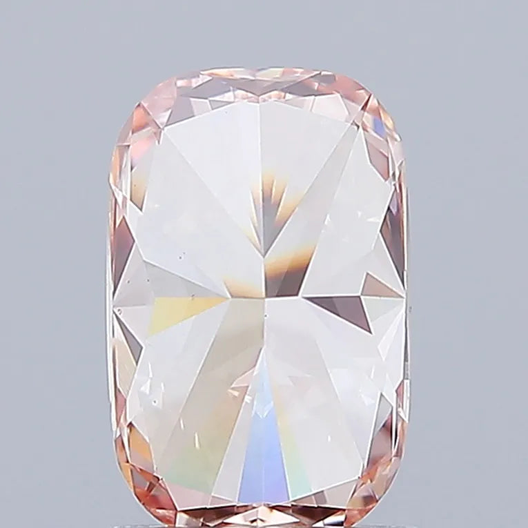1.54ct Cushion modified Lab Grown Diamond (Colour Fancy Intense Brown Pink, Clarity VS1, IGI Certified)