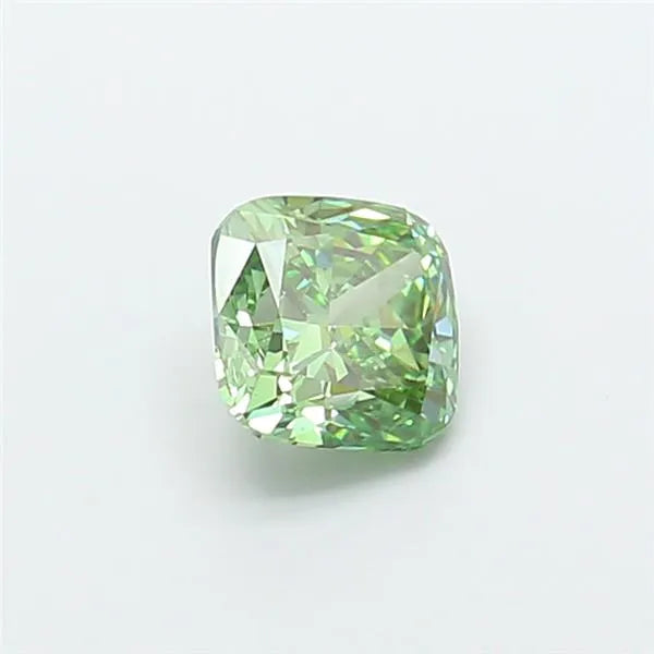 1.54ct Cushion modified Lab Grown Diamond (Colour Fancy Vivid Green, Clarity VS1, IGI Certified)