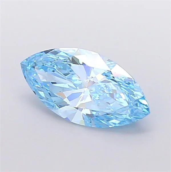 1.54ct Marquise Lab Grown Diamond (Colour Fancy Vivid Blue, Clarity VS2, IGI Certified)