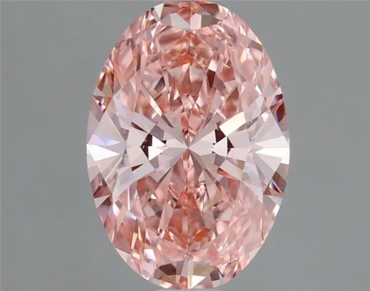 1.54ct Oval Lab Grown Diamond (Colour Fancy Vivid Pink, Clarity VS1, IGI Certified)