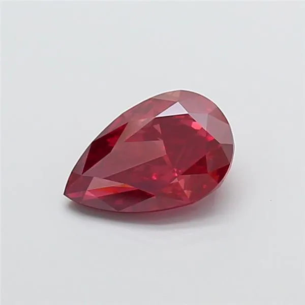 1.54ct Pear Lab Grown Diamond (Colour Fancy Vivid Red, Clarity VVS2, IGI Certified)
