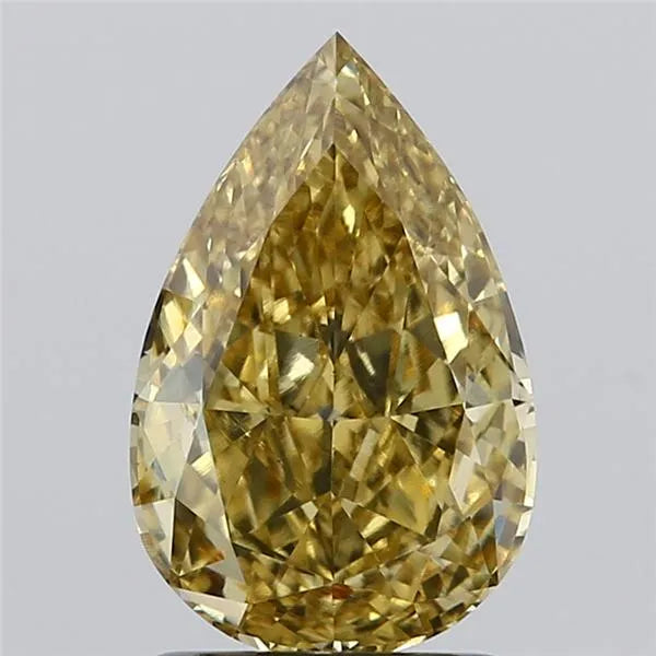 1.54ct Pear Lab Grown Diamond (Colour Fancy Vivid Yellow, Clarity VS1, IGI Certified)