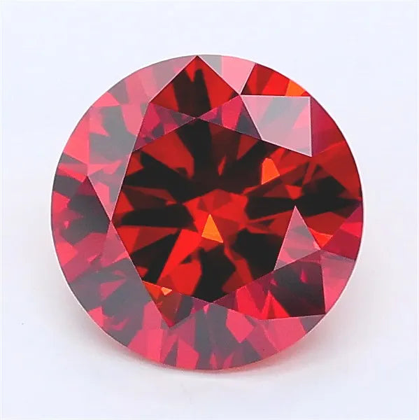 1.54ct Round Lab Grown Diamond (Colour Fancy Deep Orange, Clarity VS1, Cut EX, IGI Certified)