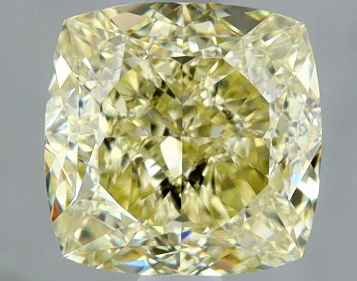 1.55ct Cushion brilliant Natural Diamond (Colour Fancy Light Yellow, Clarity VS1, GIA Certified)