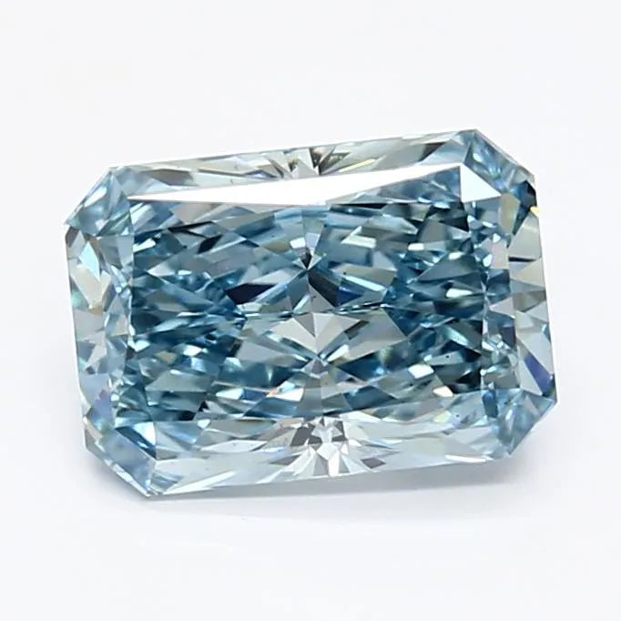1.55ct Radiant Lab Grown Diamond (Colour Fancy Vivid Blue, Clarity VS1, IGI Certified)