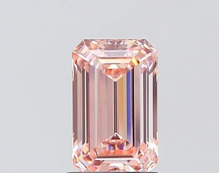 1.56ct Emerald Lab Grown Diamond (Colour Fancy Intense Pink, Clarity VS1, IGI Certified)