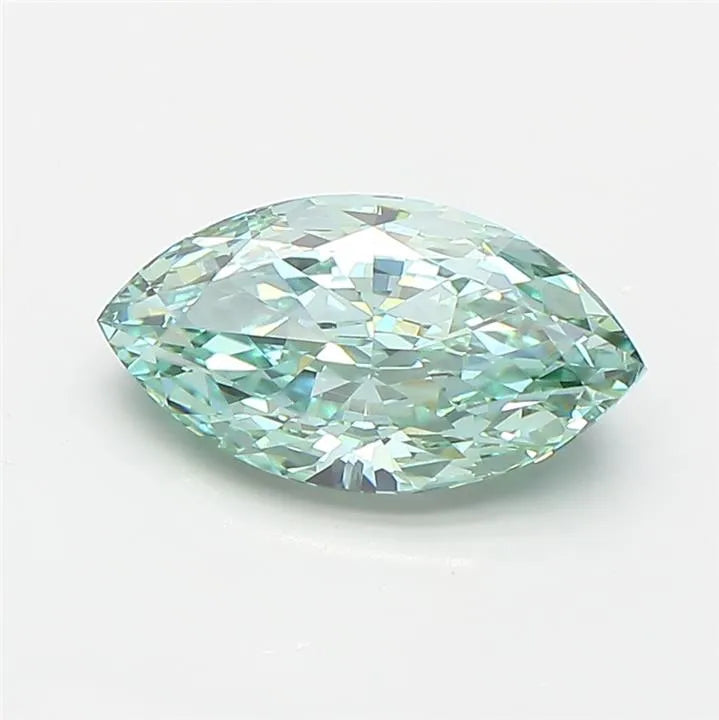 1.56ct Marquise Lab Grown Diamond (Colour Fancy Vivid Blue, Clarity VVS2, IGI Certified)