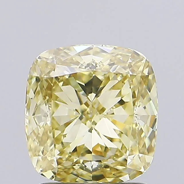 1.57ct Cushion modified Lab Grown Diamond (Colour Fancy Light Yellow, Clarity VS1, IGI Certified)