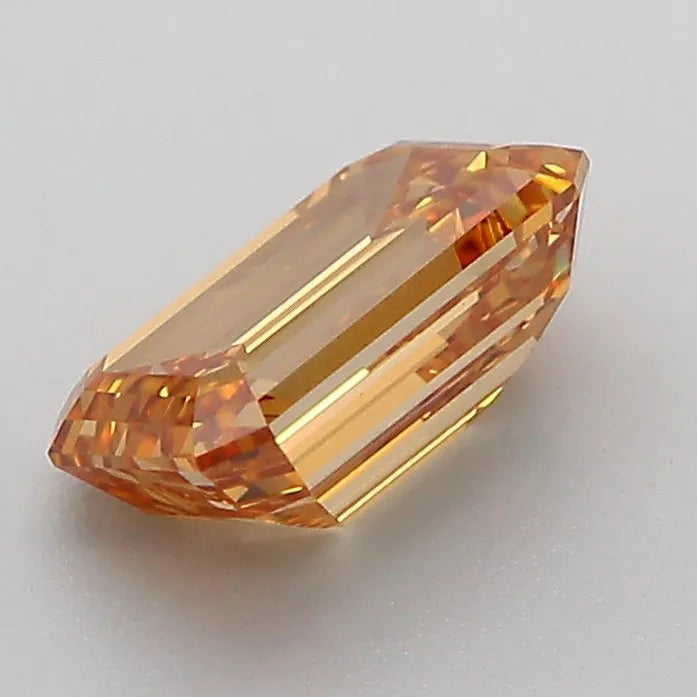 1.57ct Emerald Lab Grown Diamond (Colour Fancy Brown Yellow, Clarity VS1, IGI Certified)